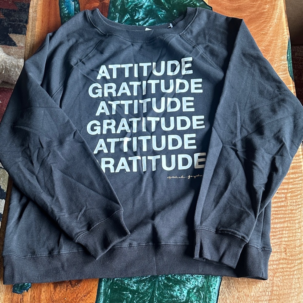 Spiritual Gangster Black Sweatshirt with White and Gold Text